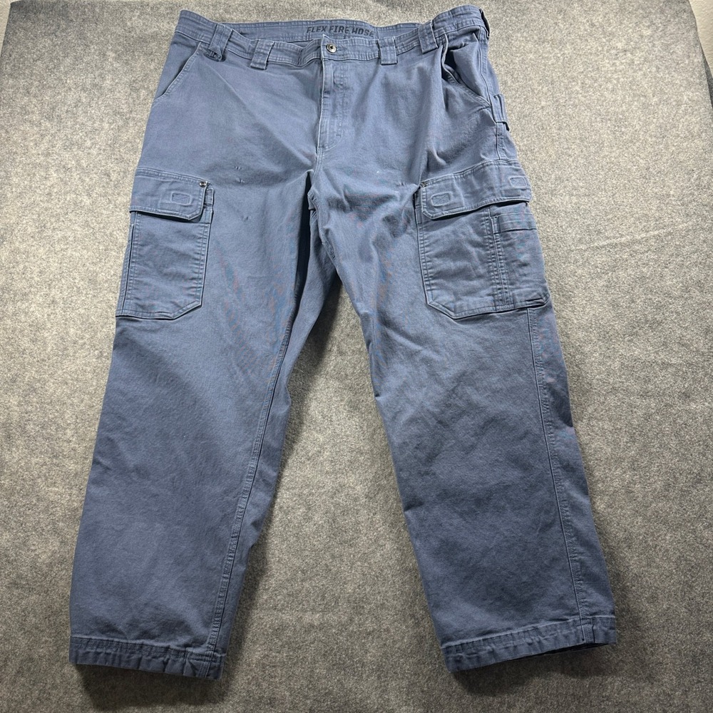 Duluth Trading Co Flex Fire Hose Cargo Pants Mens 44x30 Blue Workwear Utility